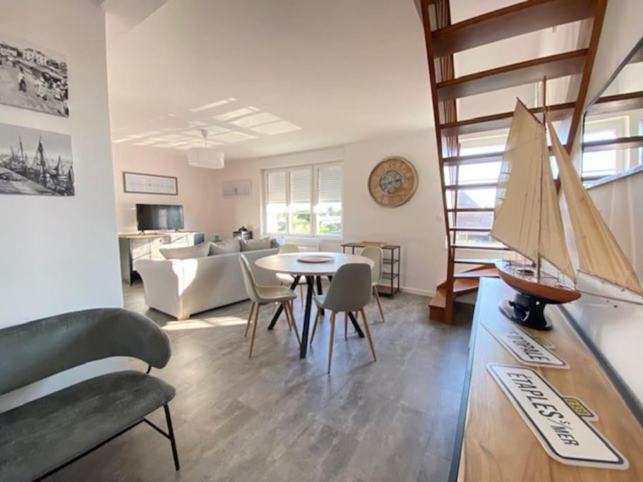 Apartamento La Capitainerie Beau Duplex Face Port De Plaisance Étaples Exterior foto